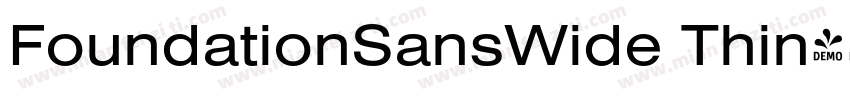 FoundationSansWide Thin字体转换